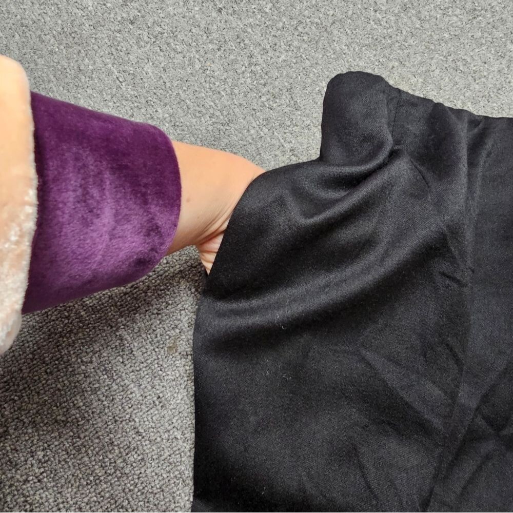 LIZ CLAIBORNE Collection Vintage Long Black Wrap Maxi Skirt Wool Blend Lined 14 - Picture 9 of 9